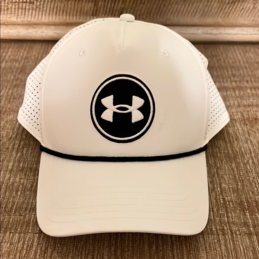 Under Armour White Golf Hat